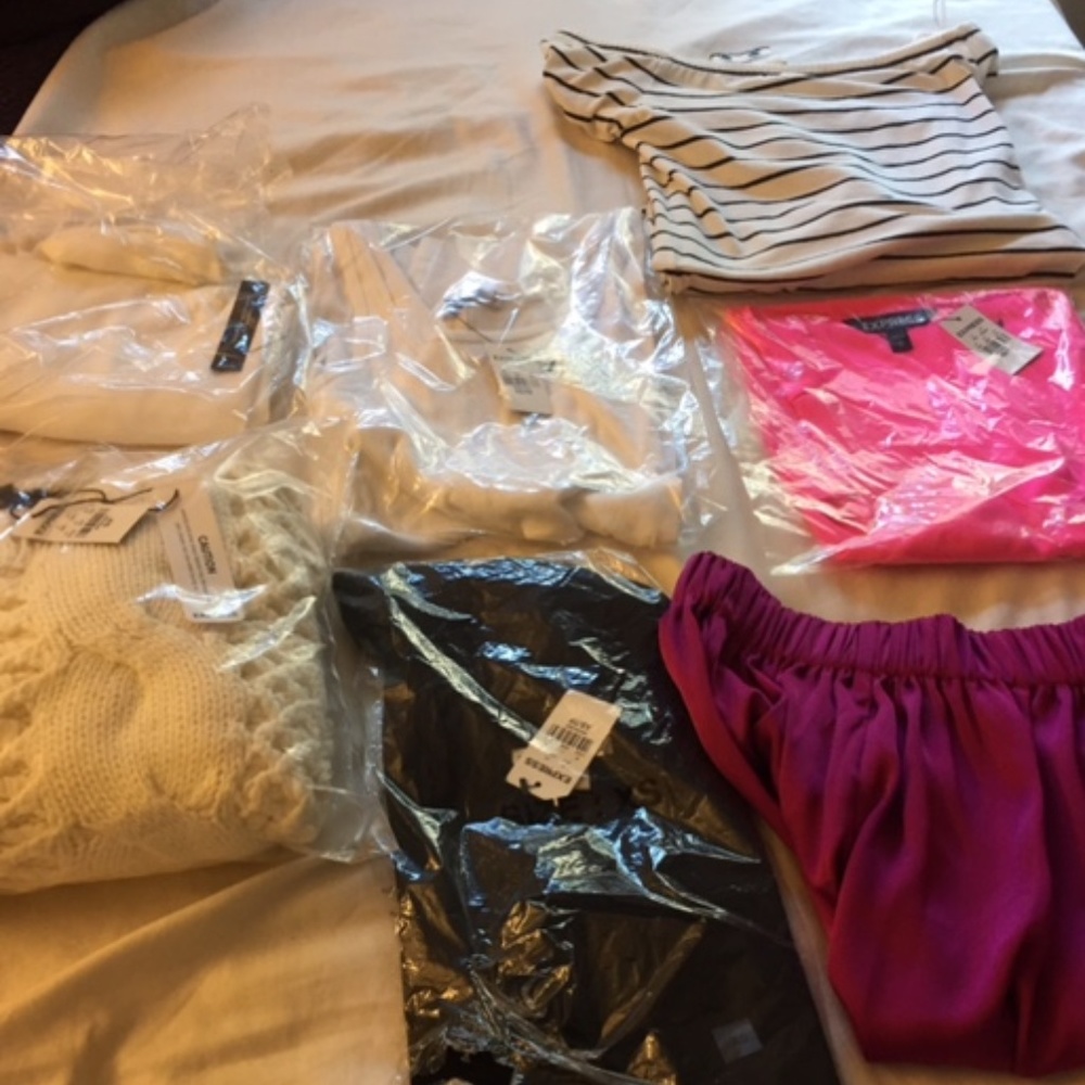 Brand New Express Tops Never Worn!